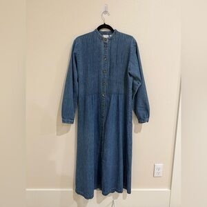 L.L. Bean Blue Maxi Dress